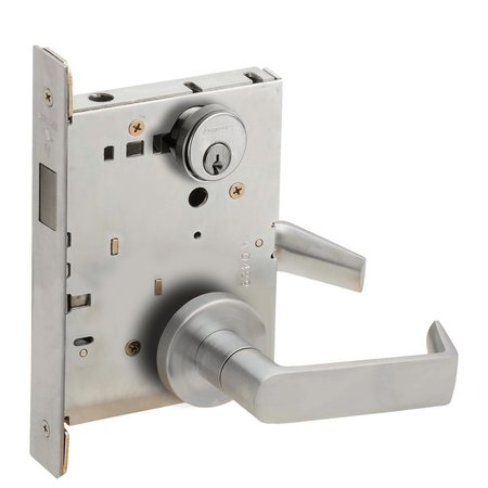 SCHLAGE Mortise Deadbolt with Retraction by Inside Lever or Knob, 06A Design, Satin Chrome L9460P 06A 626 XL11-886